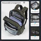 Mochila Tigernu a prueba de balas, antirrobo RFID, para hombre y mujer, para portátil de 15,6 pulgadas, con carga USB, impermeable, para la escuela 