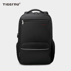 The front view of the black backpack model T-B3319