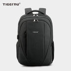 The front view of the black backpack model T-B3399