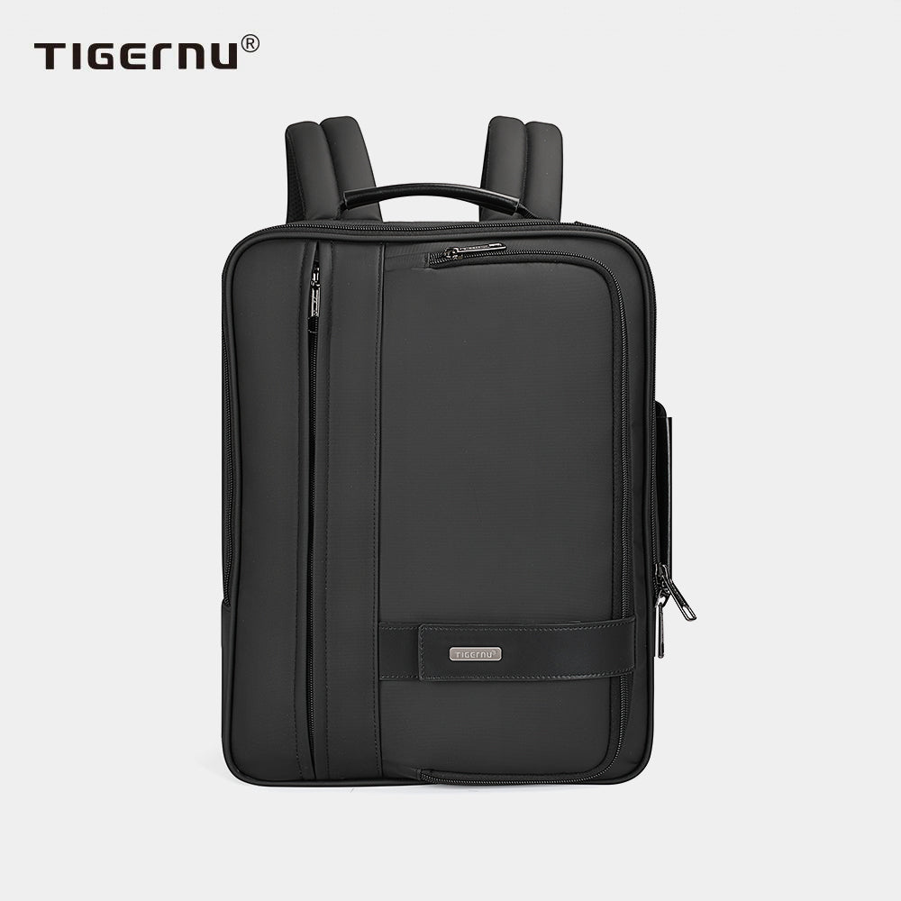 The front view of the black backpack model T-B3920