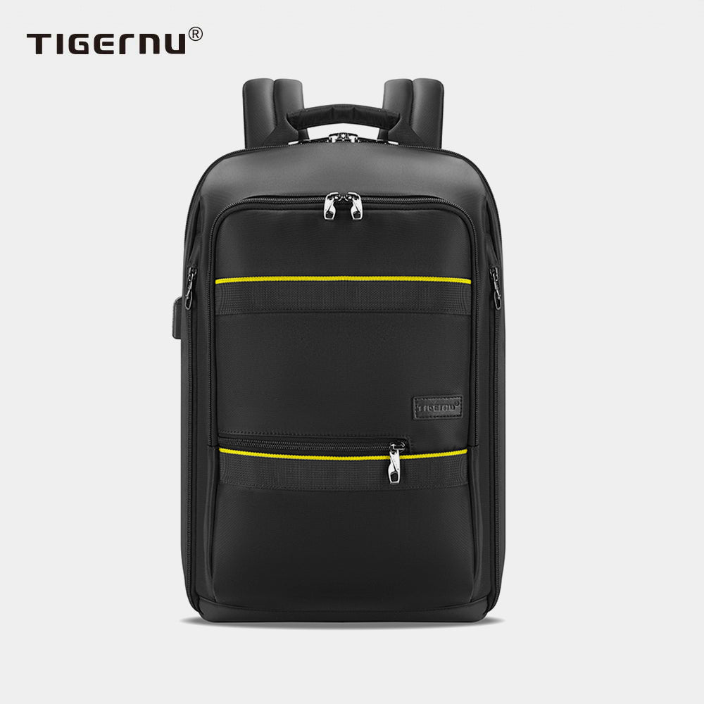 The front view of the black backpack model T-B3966