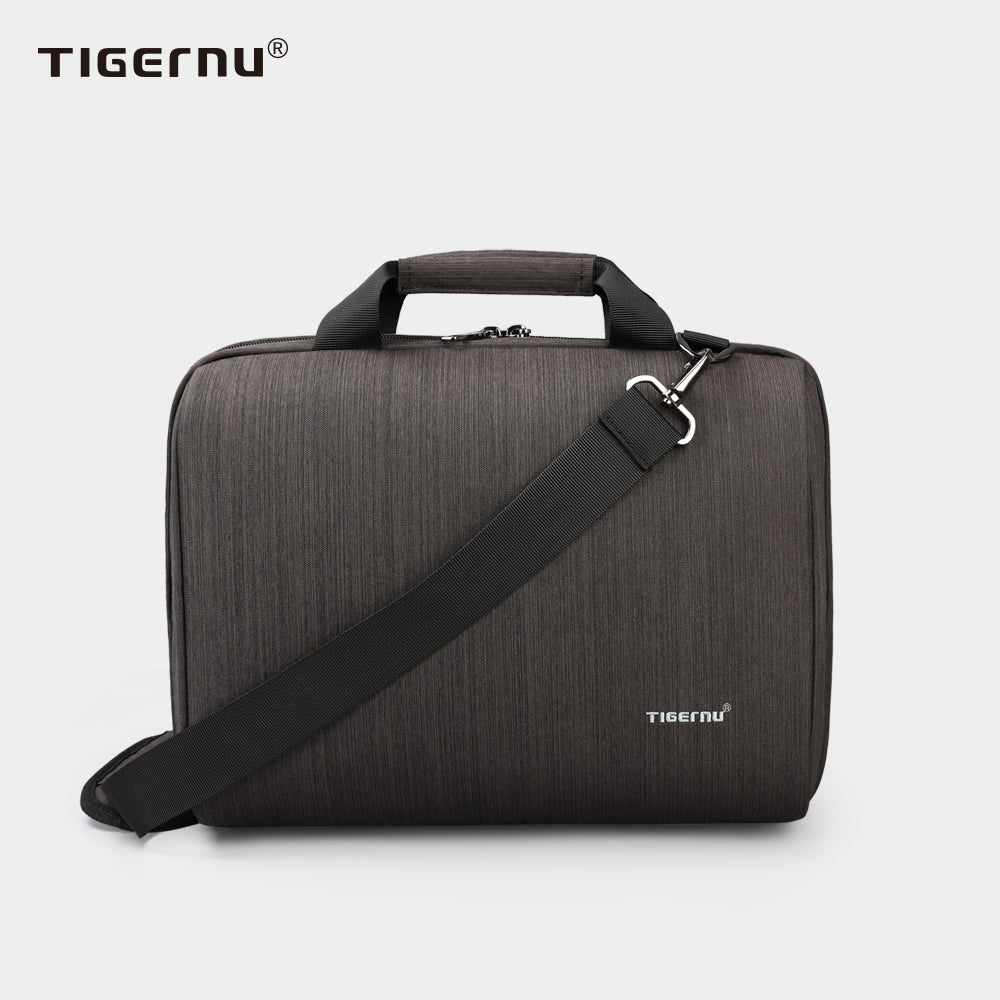 The front view of the brown shoulder bag model T-L5150