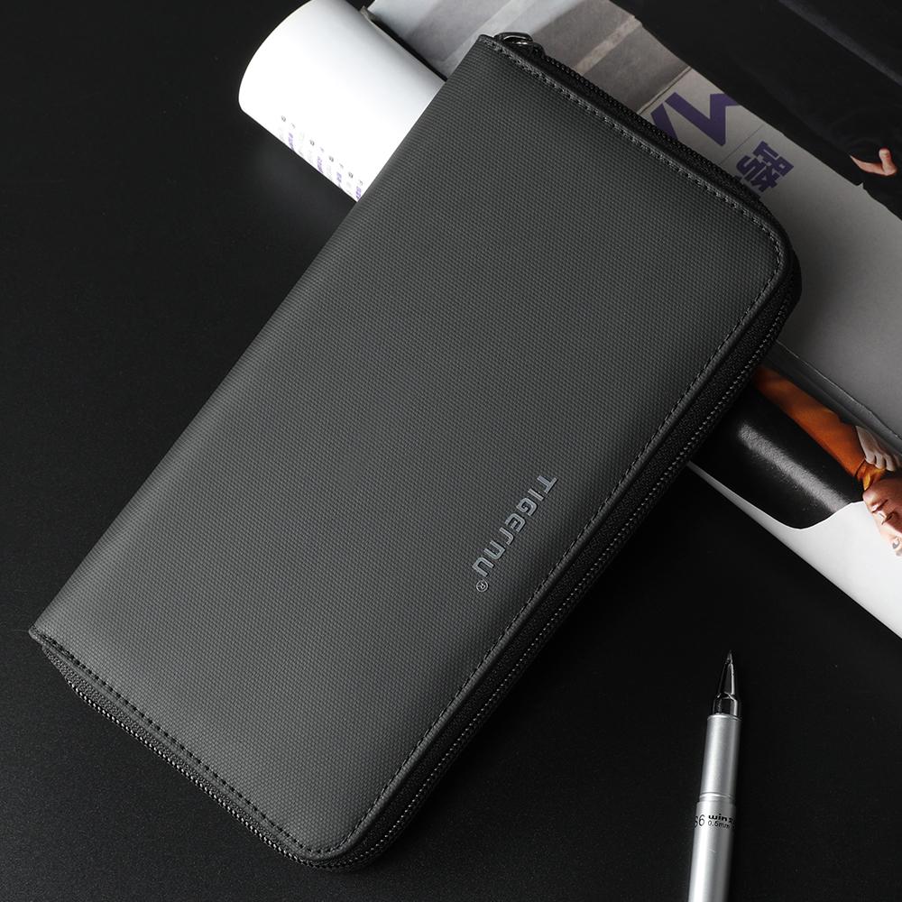 The side view of the black The Exquisite and stylish Splashproof Wallet model T-S8081