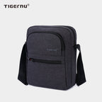 The side view of the black shoulder bag model T-L5105