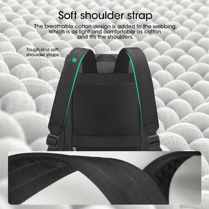 Tigernu's unique high-quality laptop backpack 15.6 inches, men's casual waterproof travel backpack, fashionable youth school backpack