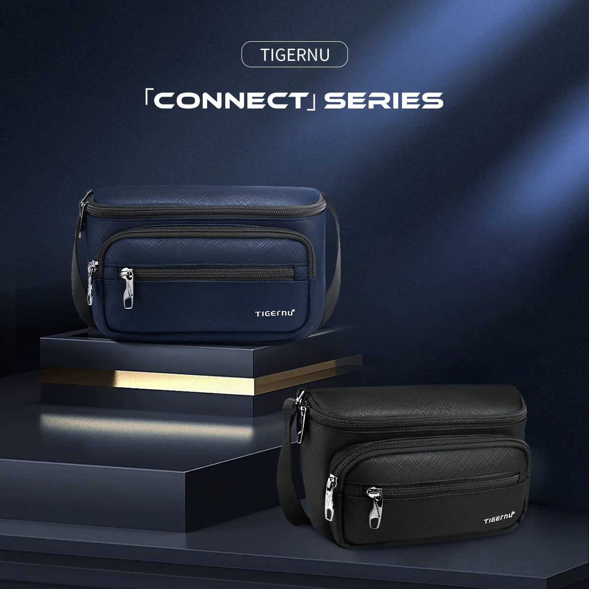 Lifetime warranty, simple lamps, weight, men's shoulder bag, Oxford, wrinkle proof, waterproof travel bag, men's fashion messenger bag