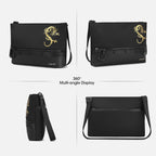 Lifetime warranty, Chinese men's shoulder bag, 9.7-inch tablet computer, shoulder bag, mini lamp, dragon series travel bag