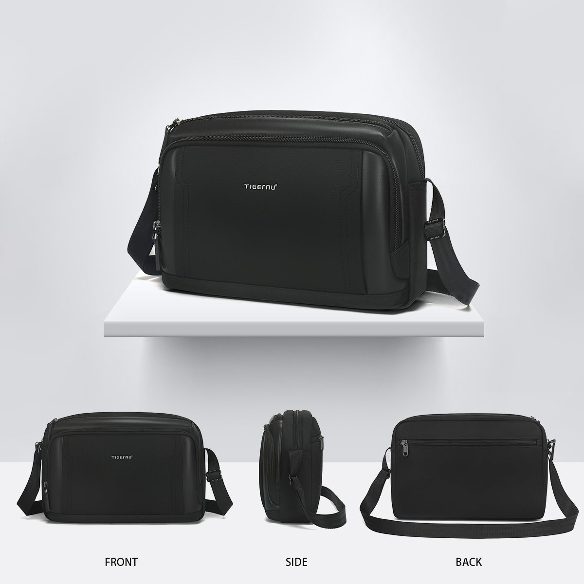 Lifetime warranty, men's shoulder bag, 9.7-inch tablet computer, men's fashion mini shoulder bag, messenger bag, classic series