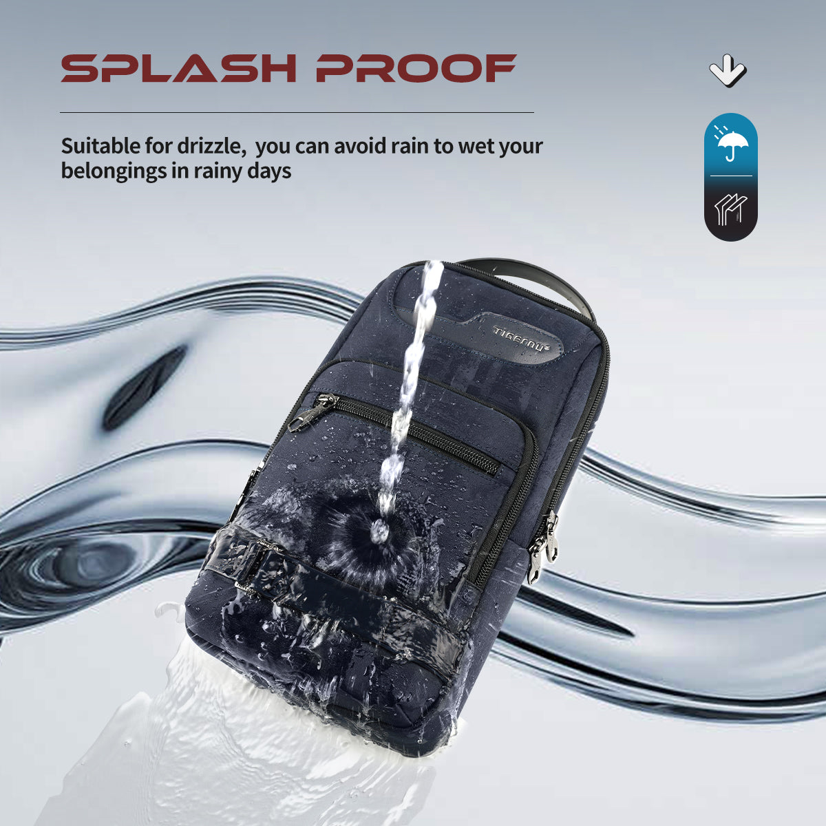 Tigernu Retro Series Crossbody Bag Chest Bag Casual 7.9" iPad Shoulder Bag