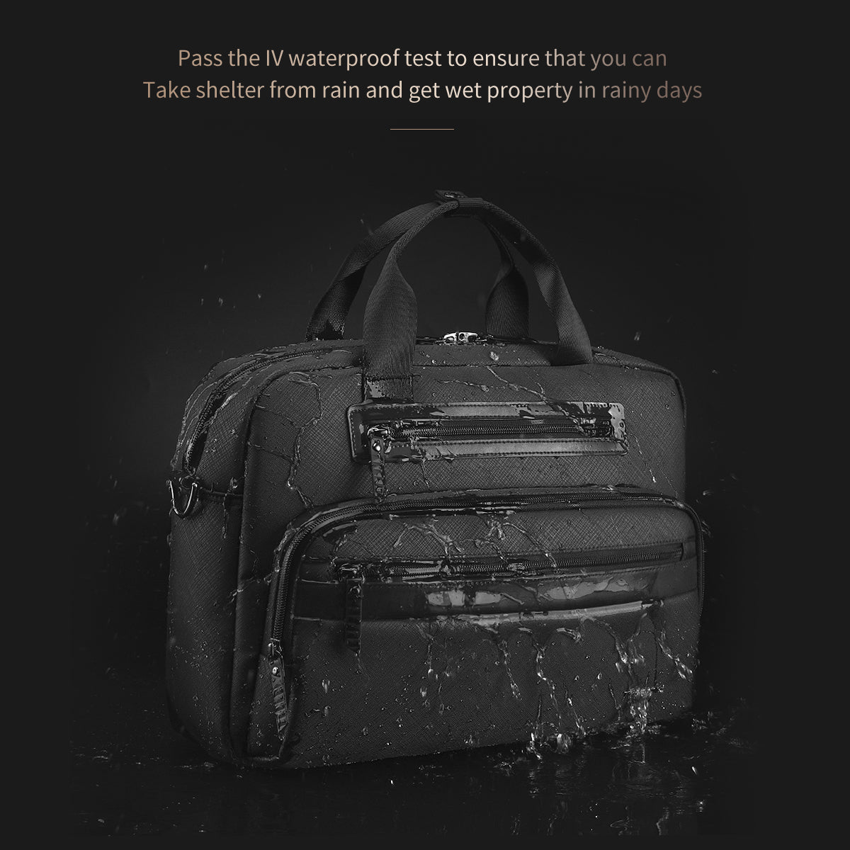 Tigernu Business Waterproof Briefcase Men Laptop Briefcase 12-14.1" Casual Vintage Briefcase Laptop Handbag Bags Connect Series