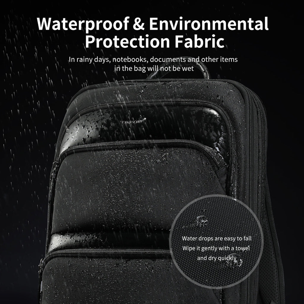Lifetime warranty, expandable men's backpack, ultra-thin travel backpack, men's waterproof laptop bag 15.6 inches, men's Mozilla bag