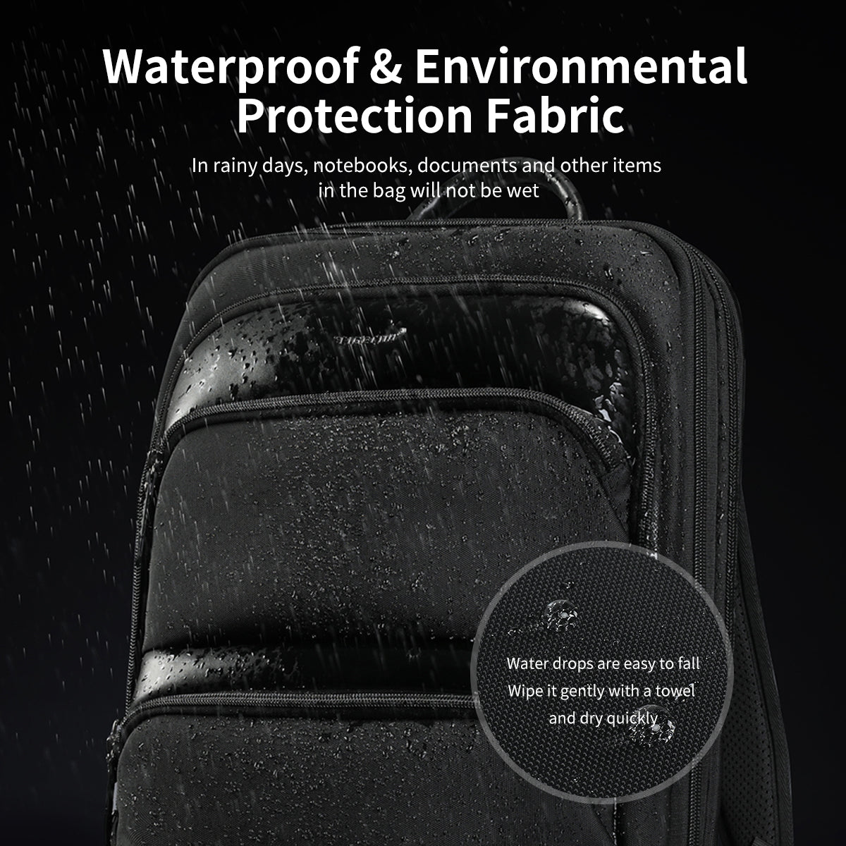Lifetime warranty, expandable men's backpack, ultra-thin travel backpack, men's waterproof laptop bag 15.6 inches, men's Mozilla bag