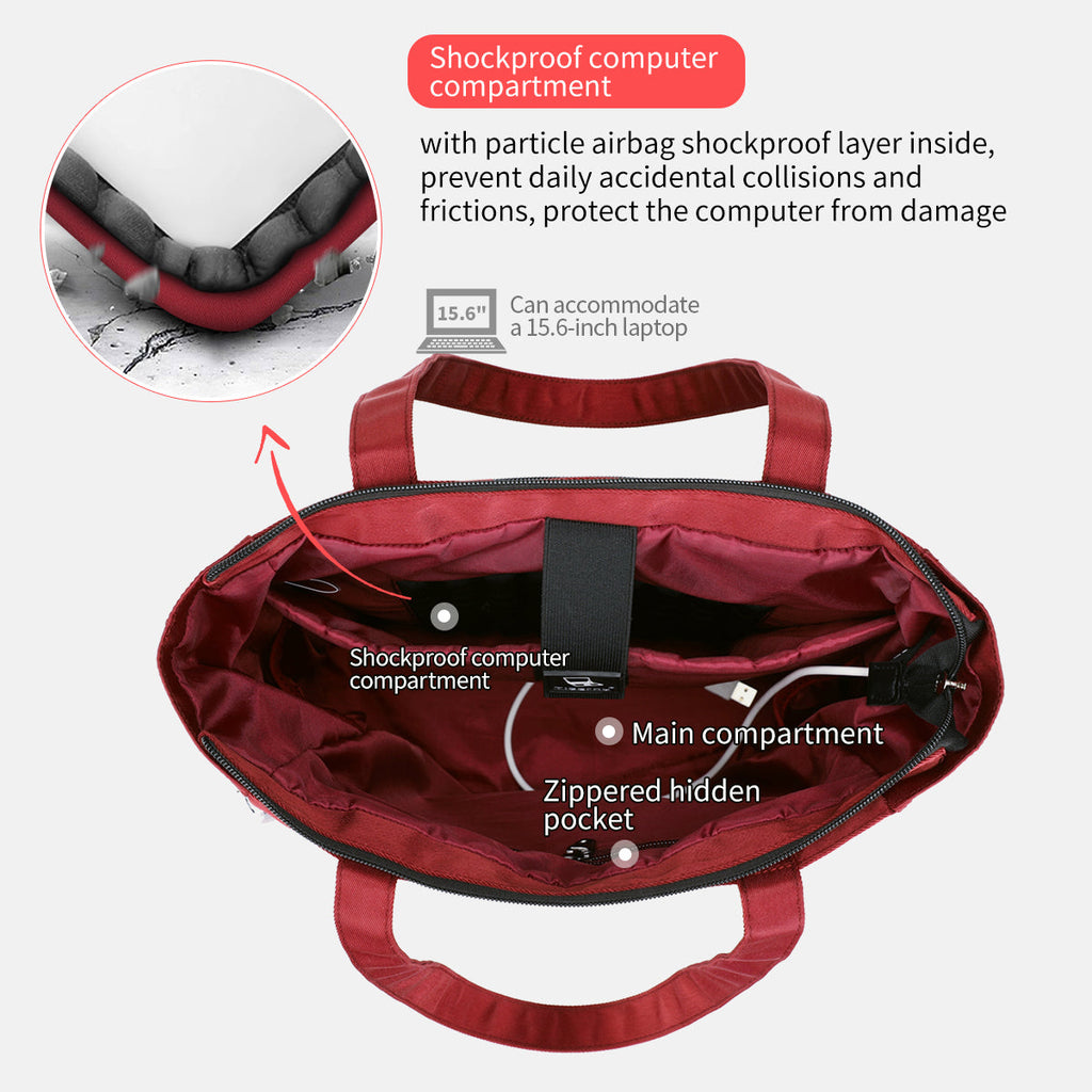 Mochila deportiva informal Tigernu T-S8632, resistente al agua, con carga USB, para portátil, para niñas y mujeres