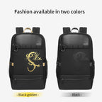 Lifetime warranty, Chinese men's backpack, 15.6 inch laptop backpack, fashionable waterproof anti-theft dragon series travel bag