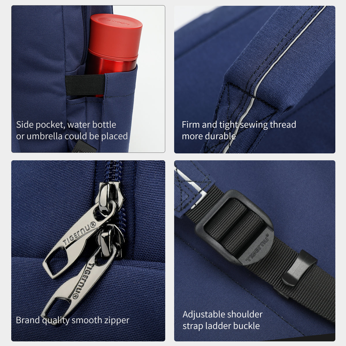 Lifetime warranty, 15.6 inch classic laptop backpack, men's anti-theft travel backpack, high-quality waterproof school backpack