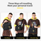 Lifetime warranty Fashion men's shoulder bag Chinese style handbag suitable for 11 inch tablet computer waterproof shoulder bag dragon series