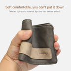 Tigernu, new men's leather short wallet, ultra-thin small wallet, casual men's wallet with card slot, coin wallet, men's wallet, men's mini bag