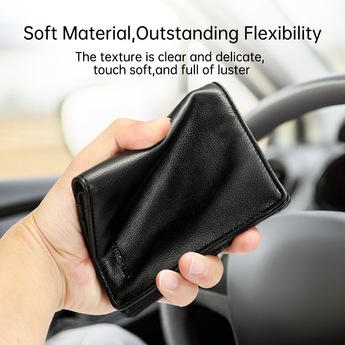 Tigernu, new style, men's artificial leather short wallet, RFID, men's leather wallet, business coin wallet, men's black thin light, designer clip, handbag