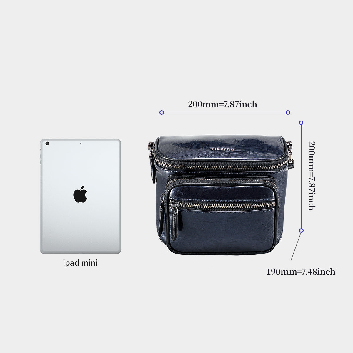 Tigernu Top Layer Leather Men Bag High Quality Waterproof Genuine Leather Shoulder Bag Male Fashion Design Messenger Bag For Men