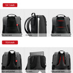 Tigernu brand usb men's backpack anti-theft backpack 14-15.6 inch laptop backpack waterproof men's backpack women's schoolbag