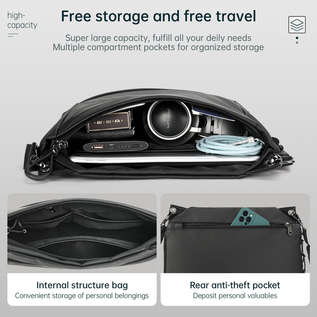 Tigernu T-S8359 customize brand new design expandable casual cross body bag teenager messenger bag for men