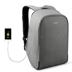 Tigernu T-B3213HC Backpack for men boys travel outdoor big bag with usb charging anti theft black gray leisure style fits for 15.6