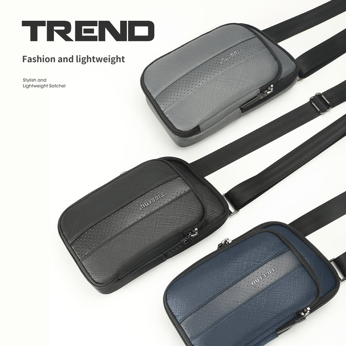 Lifetime Warranty TPU Waterproof Men’s Shoulder Bag Fashion Lightweight Sling Bags Mini Casual Crossing Bag For Phone Banana Bag