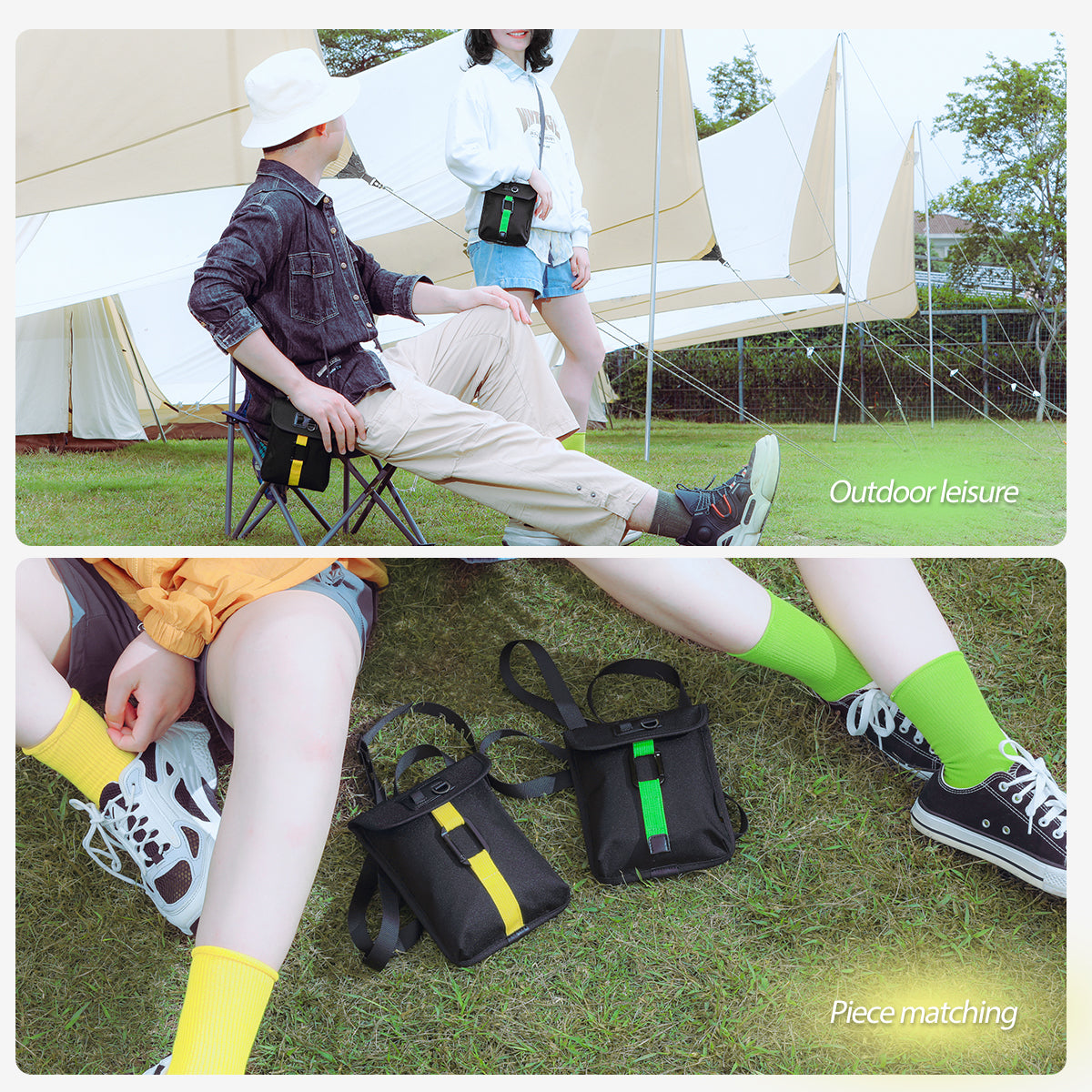 Lifetime Warranty Waterproof Men’s Shoulder Bag Fashion Lightweight Sling Bags Mini Casual Crossing Bag For Phone Banana Bag