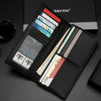 Lifetime Warranty Luxury Men's Wallet 100% Leather Men's Wallet Long Men's Leather Men's Wallet