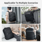 Lifetime warranty, expandable men's backpack, ultra-thin travel backpack, men's waterproof laptop bag 15.6 inches, men's Mozilla bag
