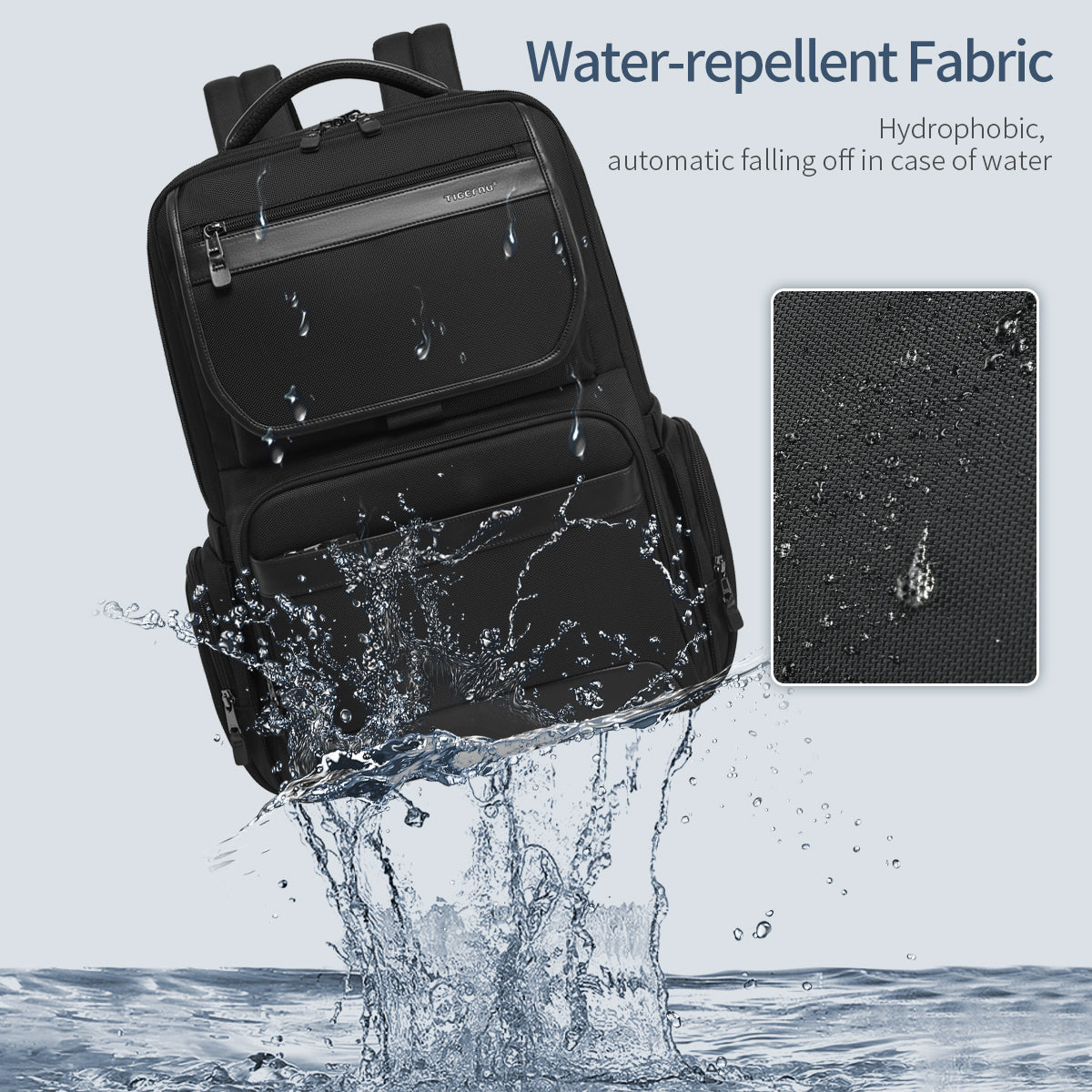 Tigernu T-B3916 17 inch large capacity anti theft splash proof back pack Custom laptop bagpack travel backpack for men