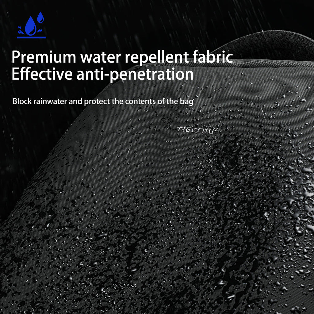 Teenagers' daily school backpack, double-layer road men's zippered backpack, anti-theft laptop 17 inch, lifetime warranty