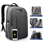 Lifetime warranty, men's anti-theft bag 15.6-19 inches, laptop backpack, shoulder bag, youth school travel backpack, direct supply