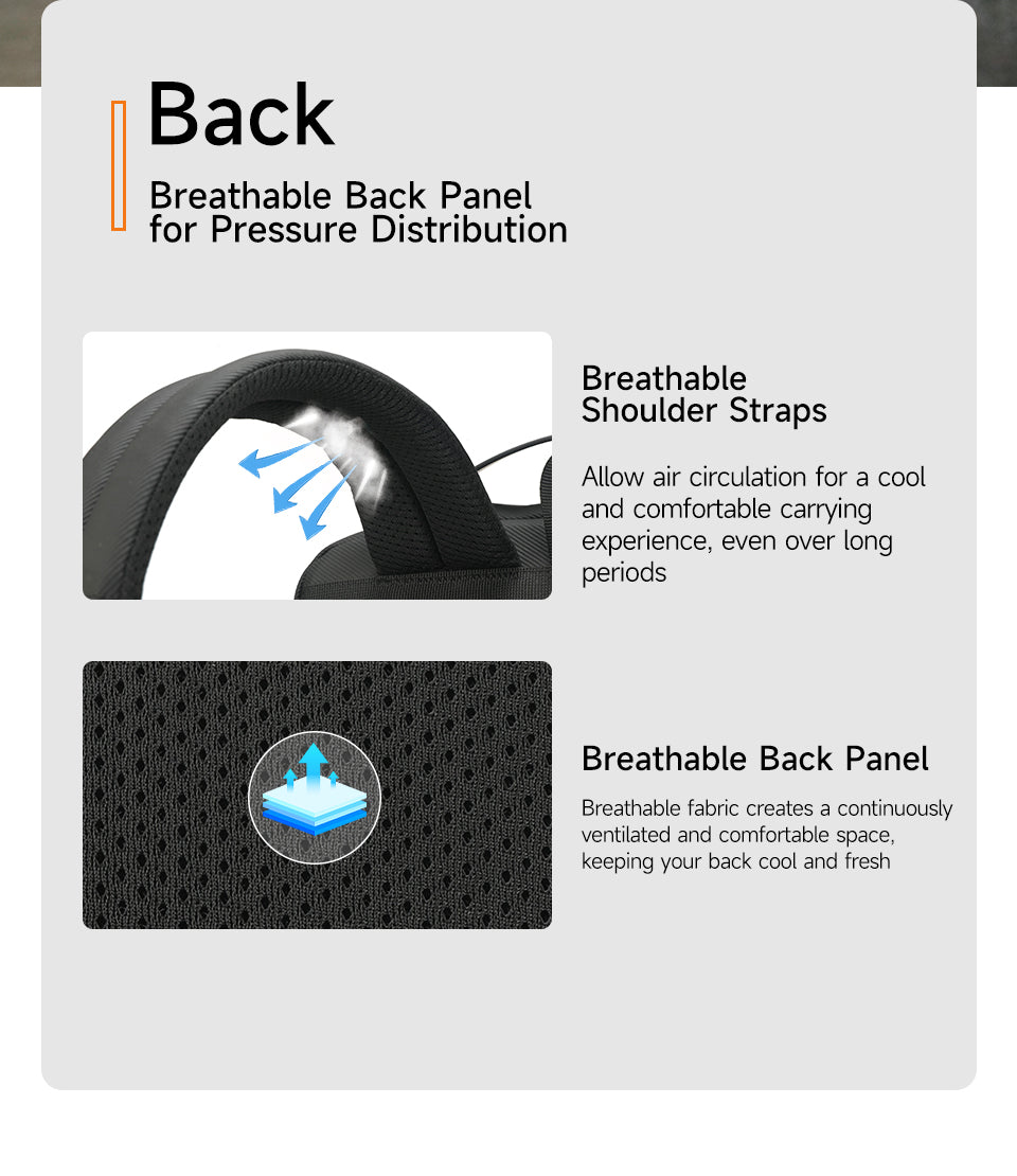 Tigernu brand new T-B9836 Large capacity Charging Port Detachable Style Multi-functional Backpack