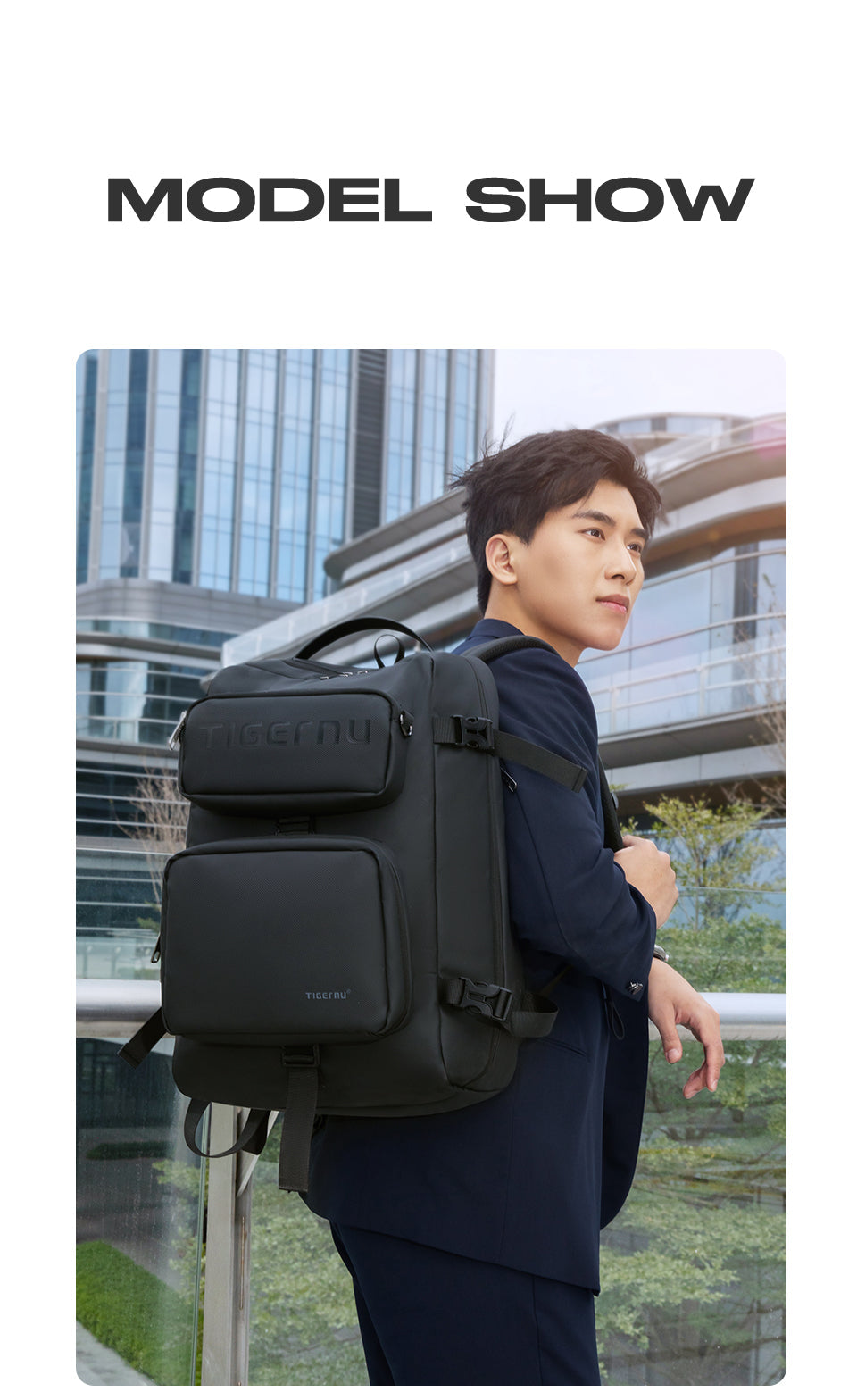 Tigernu brand new T-B9836 Large capacity Charging Port Detachable Style Multi-functional Backpack
